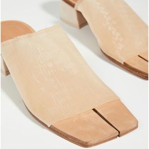 Miista mesh Beck Sandals in Creme